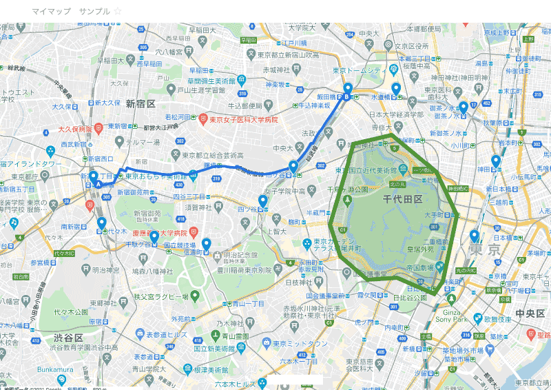 Googleマイマップを用紙一杯に印刷する方法 100 地図印刷