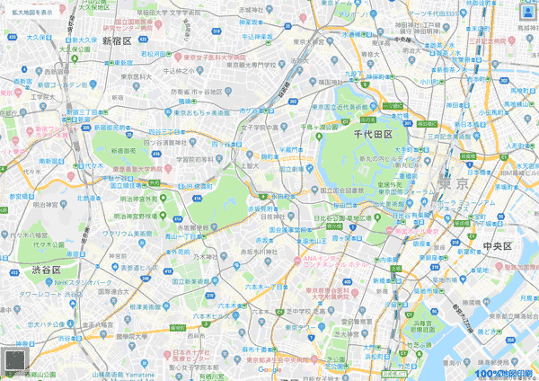 Googleマップ Yahoo地図をa4紙一杯に印刷 100 地図印刷